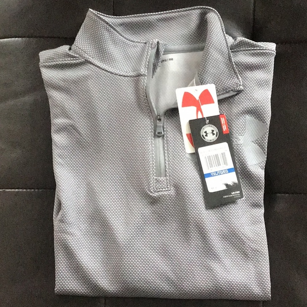 Youth quarter-zip long-sleeve shirt